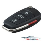 Ключ Audi A3, TT выкидной 3+1 кнопка Panic