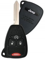 Ключ зажигания Jeep Compass 2007-2017, Patriot 2007-2017, Wrangler 2007-2017, 3+1 кнопка Panic, 315Mhz