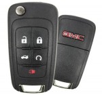 Ключ зажигания GMC Terrain 2010 - 2018, 4+1 кнопка Panic, 315Mhz