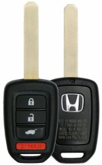 Ключ зажигания Honda Civic 2017-, CR-V 2017-, 3+1 кнопка Panic, 433Mhz