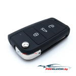 Ключ зажигания Volkswagen Tiguan 2016-, Touran 2015-, Crafter 2017-, 3 кнопки, 434Mhz
