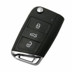 Ключ зажигания Volkswagen Golf VII 2012-, 3 кнопки, 434Mhz