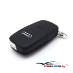 Ключ зажигания Audi A3 1997-, A4 1998-, A6 2000-, 2 кнопки, 433Mhz