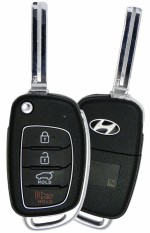Ключ зажигания Hyundai Tucson 2016-2019, 3+1 кнопка Panic, 433Mhz (USA)