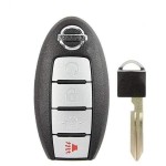 Ключ зажигания Nissan Pathfinder 2018-, Murano 2018-, Titan 2018- (USA), 3+1 кнопка Panic, 433Mhz