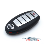 Ключ зажигания  Nissan Altima 2015-, Maxima 2015- (USA), 4+1 кнопка Panic, 433Mhz