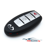 Ключ зажигания Infiniti QX56 2010-2013 (USA), 3+1 кнопка Panic, 433Mhz