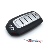 Ключ зажигания  Infiniti QX60 2019- (USA), 4+1 кнопка Panic, 433Mhz