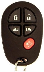 Ключ радиочастотный Toyota Sienna 2006-2010 (USA), 4+1 кнопка Panic, 315Mhz