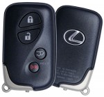 Ключ зажигания Lexus CT200h 2010-2015, RX350/RX450H 2010-2015 (USA), 3+1 кнопка Panic, 315Mhz
