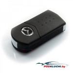 Ключ зажигания Mazda 6 2007-2013, Mazda 3 2008-2013, Mazda 2 2009-, Mazda MX-5 2005-, 3 кнопки, 433Mhz