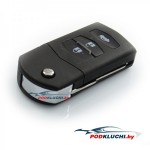 Ключ зажигания Mazda 6 2007-2013, Mazda 3 2008-2013, Mazda 2 2009-, Mazda MX-5 2005-, 3 кнопки, 433Mhz