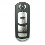 Ключ зажигания Mazda CX-5 2017-2019, CX-9 2016-2019, 3+1 кнопка Panic, 315Mhz
