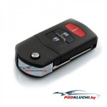 Ключ зажигания Mazda CX-7 2007-2012, 2 2011-2014, 3 2010-2013, 5 2006-2015, CX-9 2007-2015, 2+1 кнопка Panic, 315Mhz