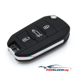 Ключ зажигания Citroen C4 Cactus 2018-, 3 кнопки, 433Mhz