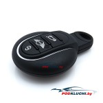 Ключ зажигания Mini Cooper COUNTRYMAN 2015-, COOPER 2014-, CLUBMAN 2014-, 3 кнопки, 434Mhz
