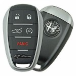 Ключ зажигания Alfa Romeo Stelvio 2017-, Giulia 2016-, 4+1 кнопка Panic, 433Mhz