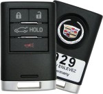 Ключ зажигания Cadillac ATS/XTS 2013-2014 (USA), 3+1 кнопка Panic, 315Mhz