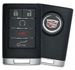 Ключ зажигания Cadillac SRX 2007-2009, CTS Wagon 2008-2013 (USA), 4+1 кнопка, 315Mhz