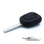 Ключ зажигания Citroen C3 2002-, 2 кнопки, 433Mhz