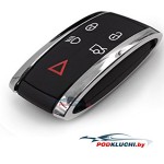 Ключ зажигания Jaguar XF 2009-2013, XJ8 2010, XK8 2007-2010, XKR 2007-2014, XK 2014-2015, 4+1 кнопка Panic, 315Mhz