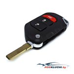 Ключ Jeep Gladiator, Wrangler выкидной (корпус) 2+1 кнопка Panic