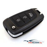 Ключ Hyundai Tucson выкидной (корпус) 2+1 кнопка Panic