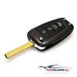 Ключ Hyundai Santa Fe выкидной (корпус) 3+1 кнопка Panic