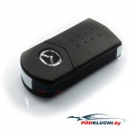 Ключ Mazda 5, 6 выкидной 4+1 кнопка Panic