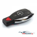 Смарт ключ Mercedes w204, w212, 3+1 кнопка Panic
