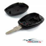 Заготовка ключа Renault Kangoo с местом под чип