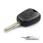 Ключ Peugeot 206, 2 кнопки