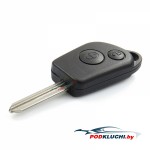 Ключ Peugeot Partner, Expert Fourgon (корпус) 2 кнопки